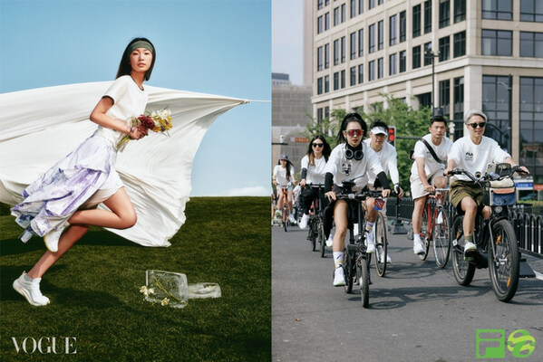 2024年4月,fila携手vogue打造“延伸衣服的生命线”系列企划